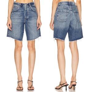 Citizens of Humanity Ayla Baggy Denim Shorts Maxwell Medium Wash Size 26